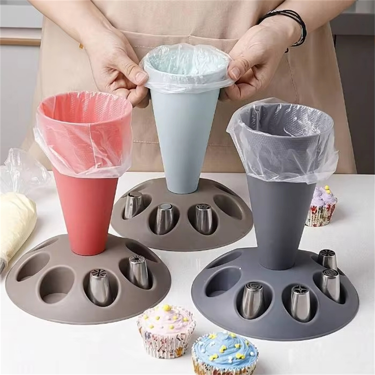 Kitchen And Baking Tools - 1Pcs Cake Decorating Piping Bag with