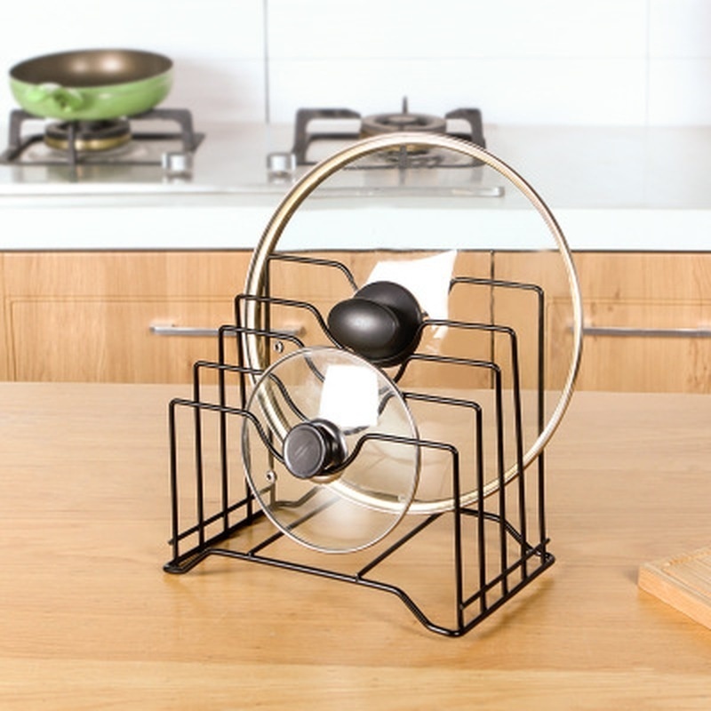 Kitchen Baking Pan Organizer - 1PC Pot Lid Rack Storage Pan