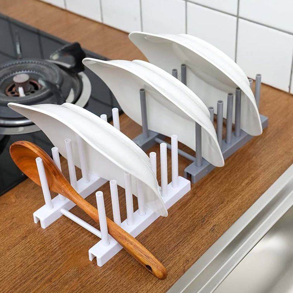 Kitchen Baking Cupboard - Premium Plastic Dish Rack Kitchen Storage