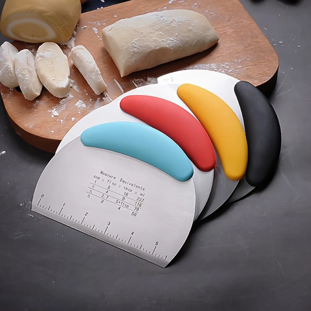 Bread Baking Kitchen Utensils - Stainless Steel Dough Scraper Cutter Kitchen