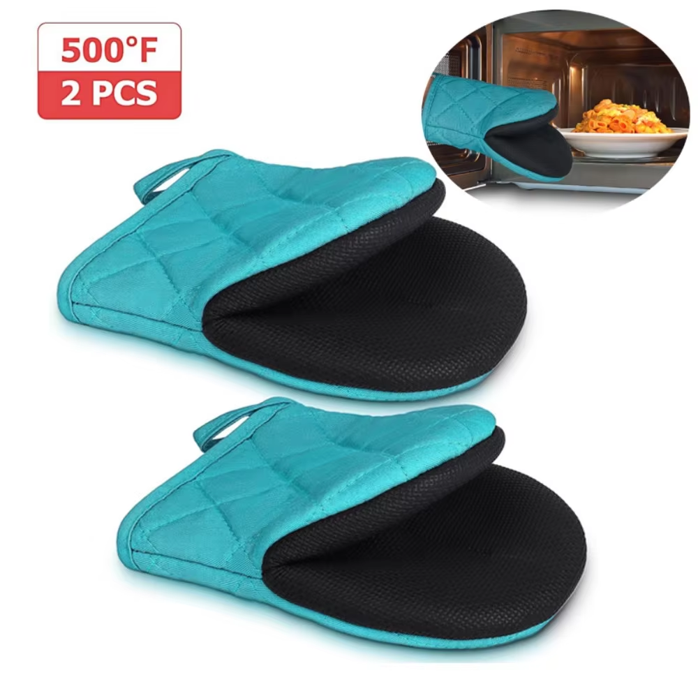 Kitchen Baking Gloves - 1 Pair Kitchen Oven Gloves High