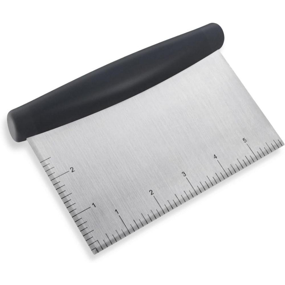 Bread Baking Kitchen Utensils - Multipurpose Stainless Steel Bench Scraper Dough