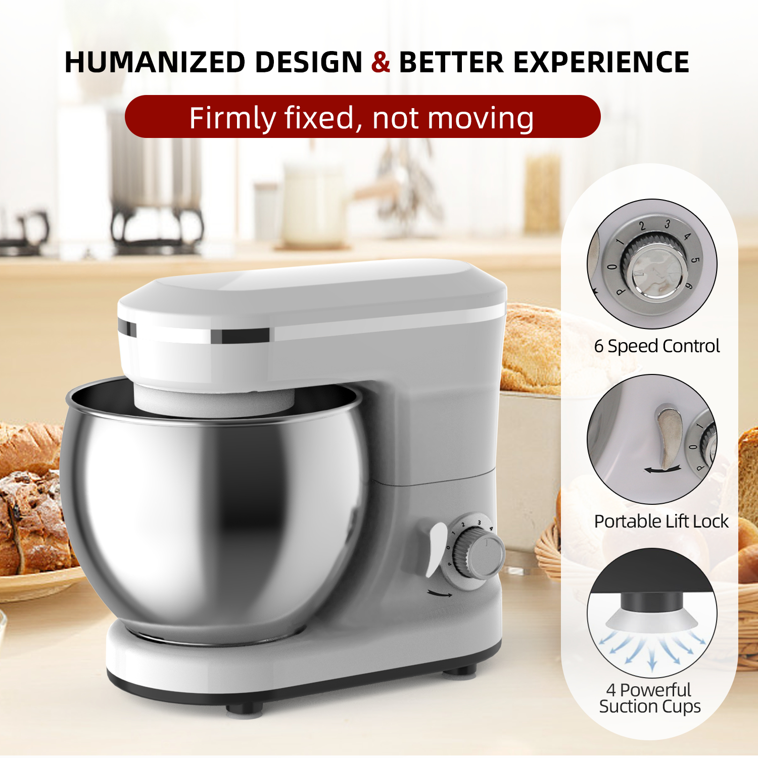 5L Multifunction Electric Stan - đánh giá và giá Kitchen Robot Baking