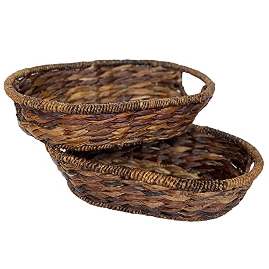 Handwoven Oval Wicker Baskets  - đánh giá và giá Kitchen Baking Mat