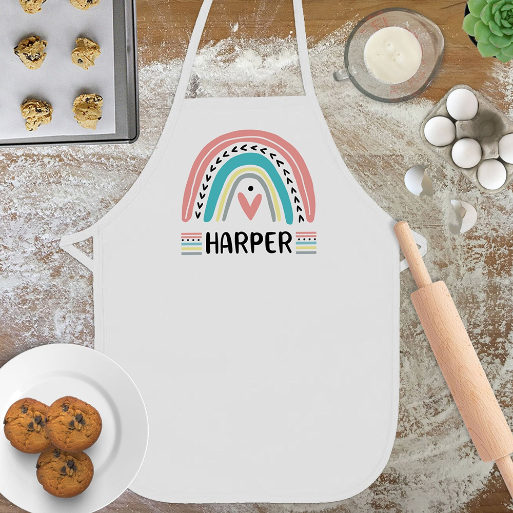 Personalized Rainbow Apron for - đánh giá và giá Baking Kitchen Kids