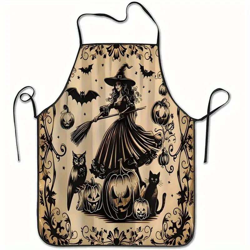 Witch, Broom & Pumpkins Hallow - đánh giá và giá Kitchen Witch Baking