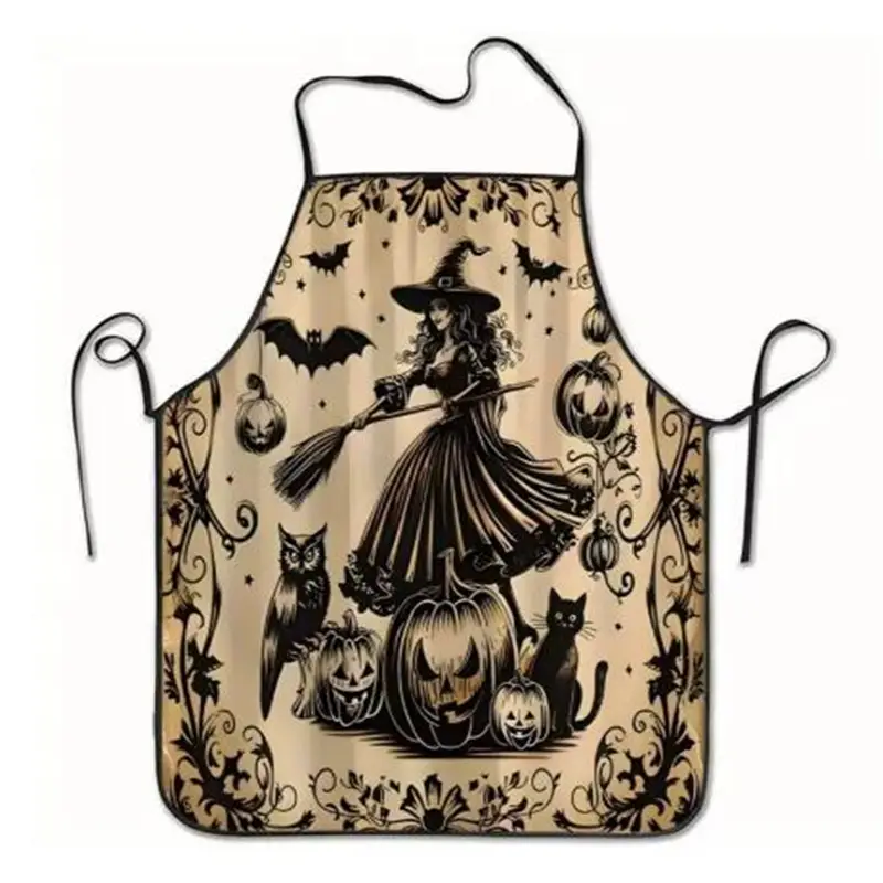 Witch, Broom & Pumpkins Hallow - đánh giá và giá Kitchen Witch Baking