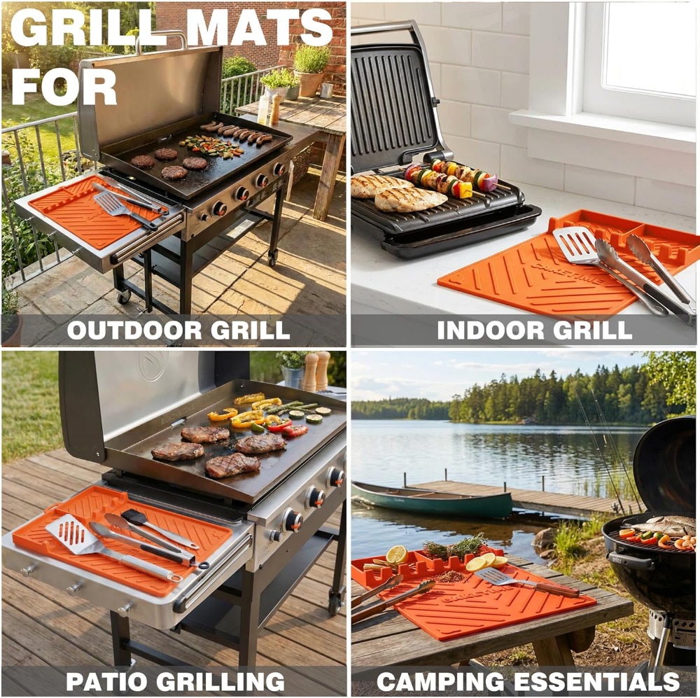 Silicone Grill Mats for Blacks - đánh giá và giá Kitchen Baking Mat