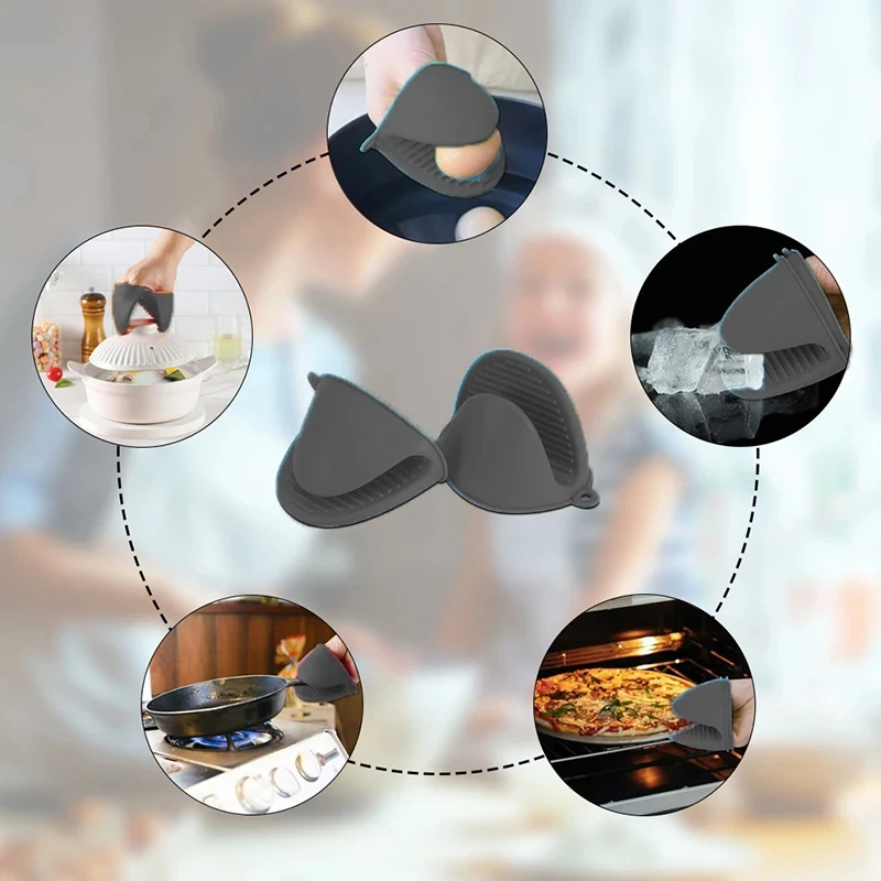 2pcs Mini Oven Gloves Silicone - đánh giá và giá Kitchen Baking Gloves