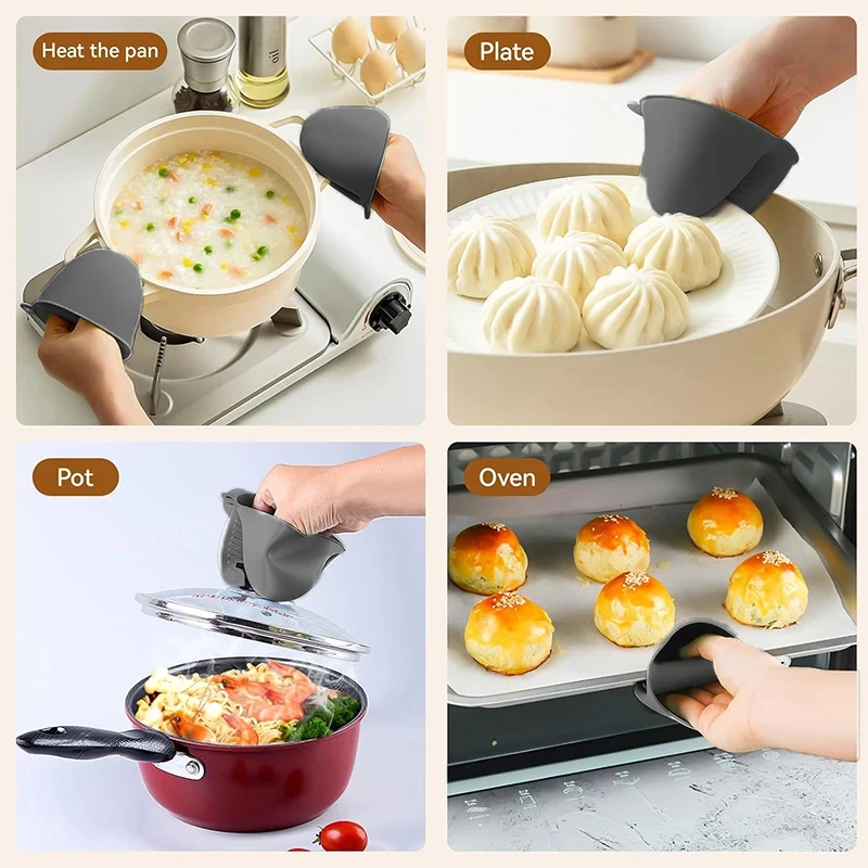 2pcs Mini Oven Gloves Silicone - đánh giá và giá Kitchen Baking Gloves