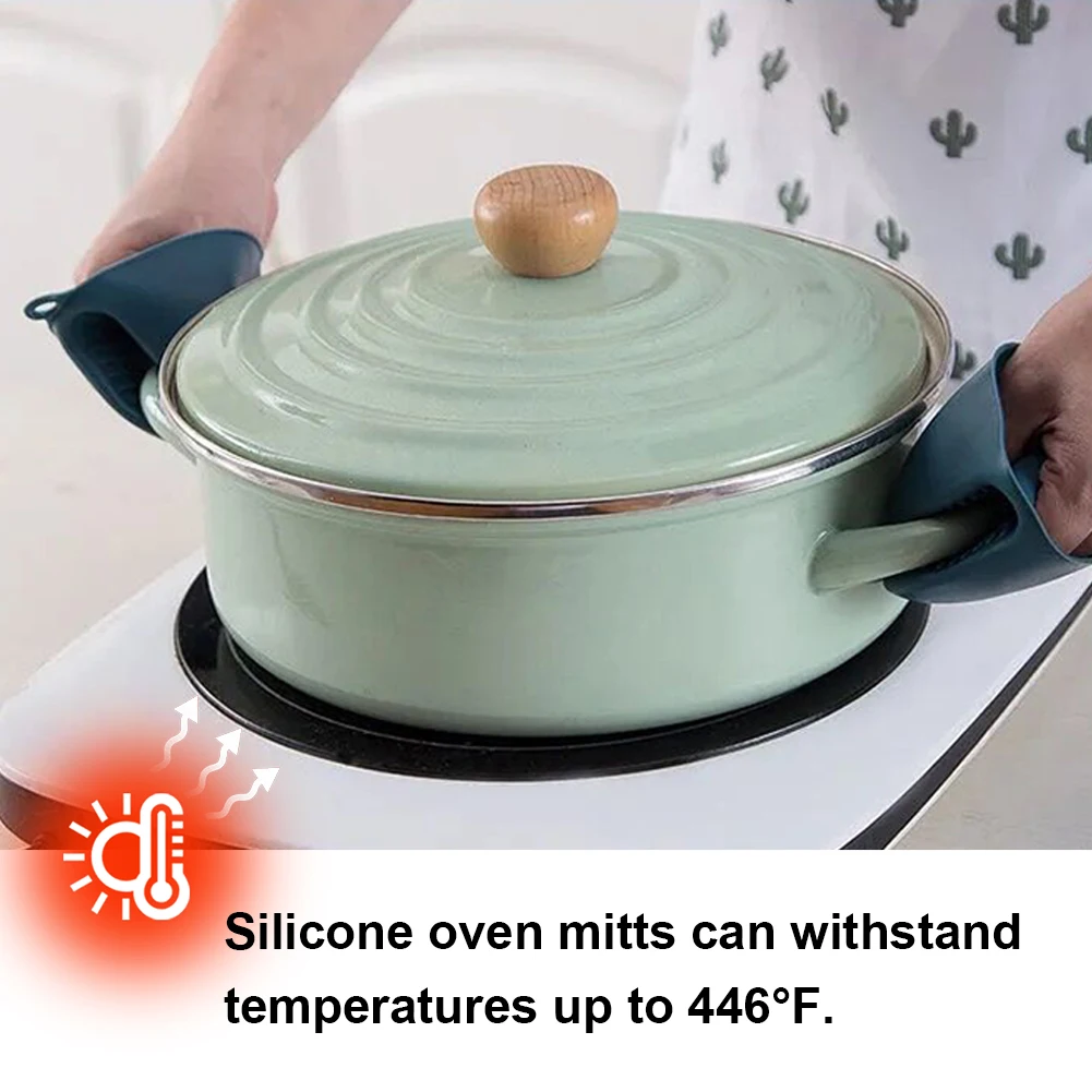 Silicone Oven Mitts Heat Resis - đánh giá và giá Kitchen Baking Gloves