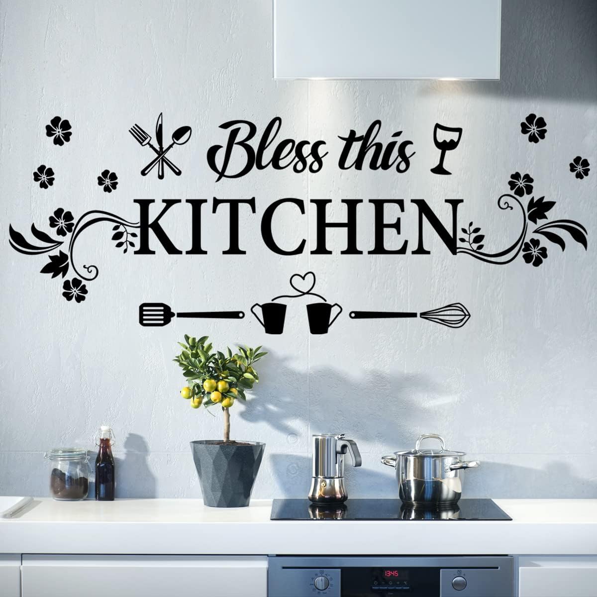 Bless This Kitchen Wall Decal  - đánh giá và giá Kitchen Baking Decor