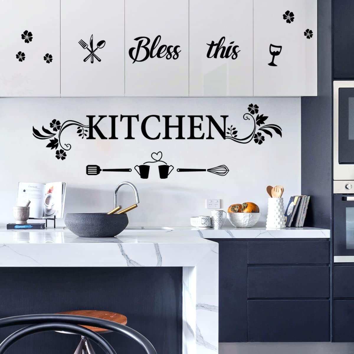 Bless This Kitchen Wall Decal  - đánh giá và giá Kitchen Baking Decor