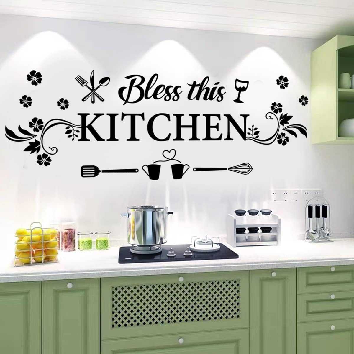 Bless This Kitchen Wall Decal  - đánh giá và giá Kitchen Baking Decor