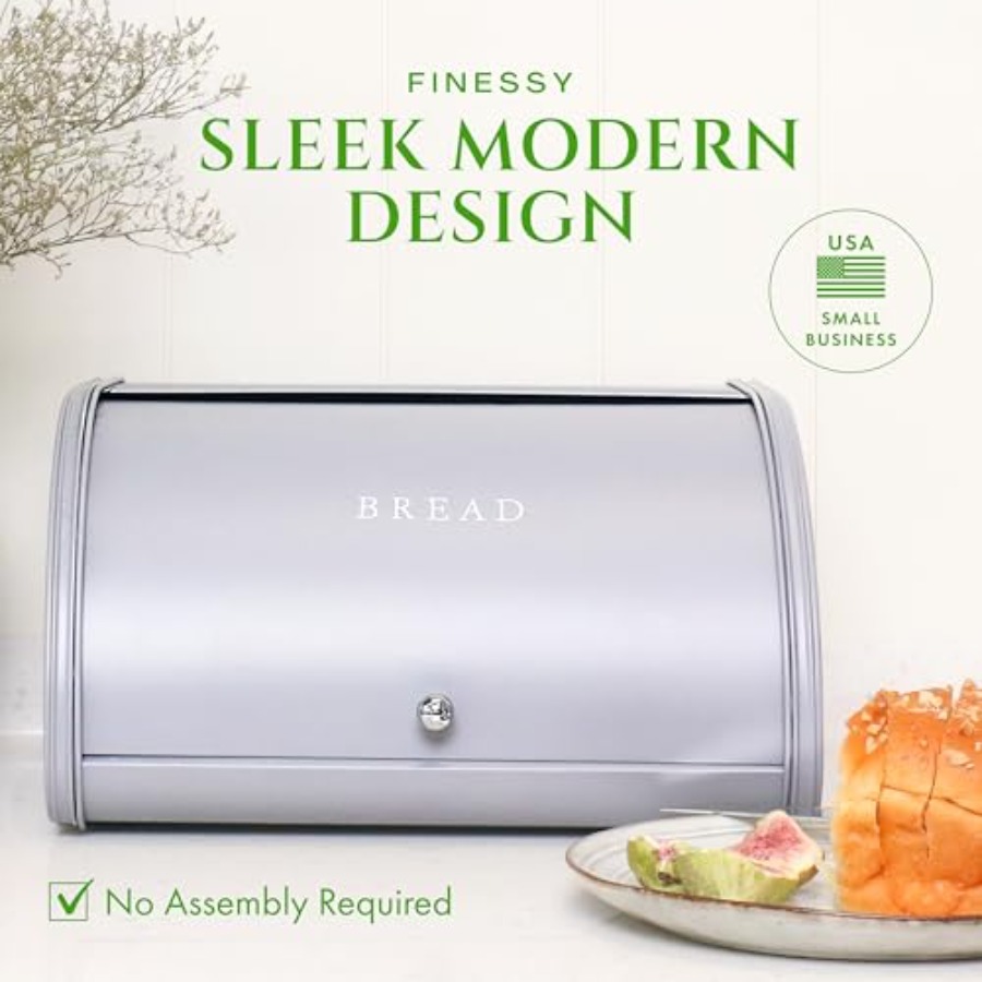 Modern Metal Bread Box for Kit - đánh giá và giá Kitchen Baking Mat