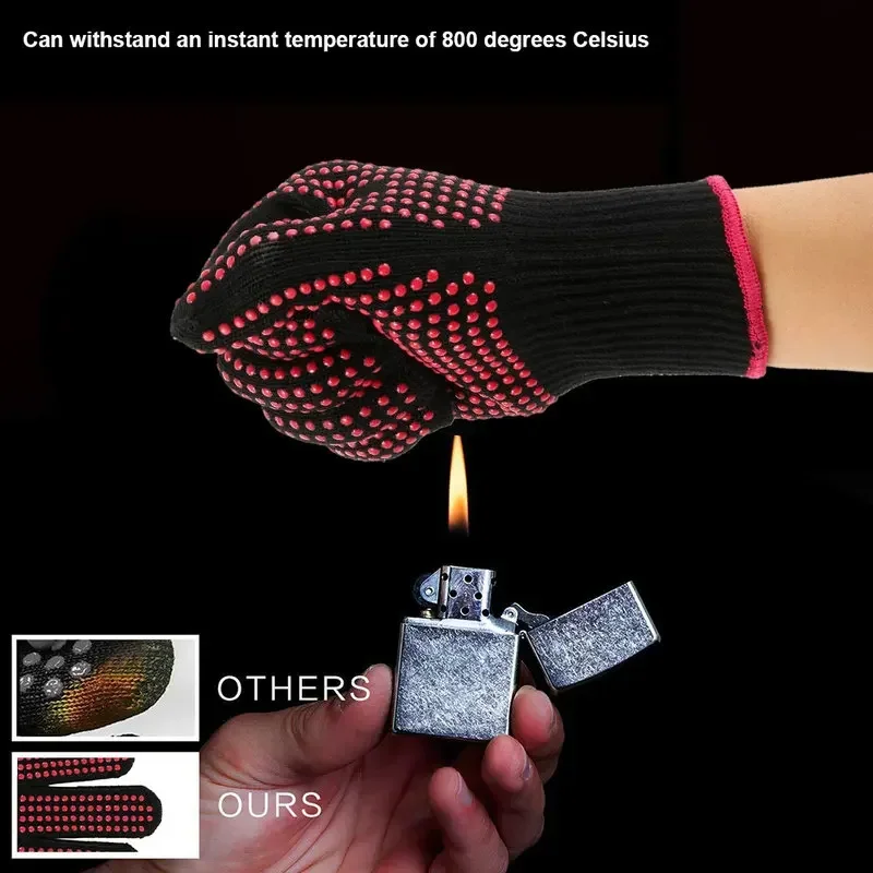 1 Pair Non-Slip Silicone BBQ G - đánh giá và giá Kitchen Baking Gloves