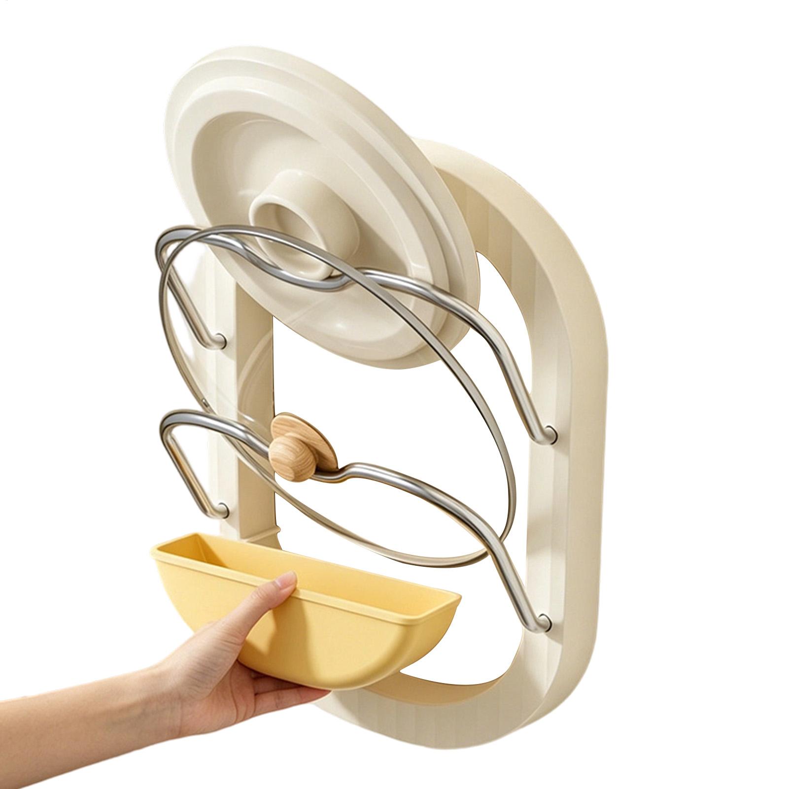 Pot Lid Rack 2-Tier Wall Mount - đánh giá và giá Kitchen Baking Cupboard