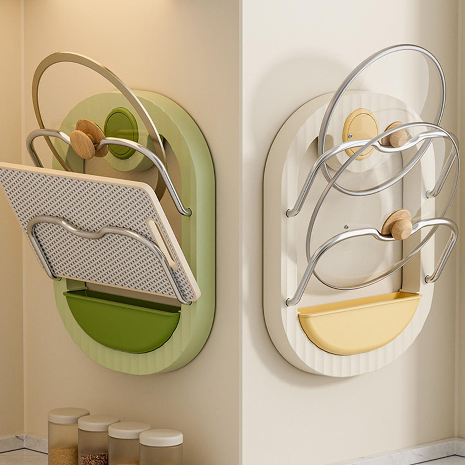 Pot Lid Rack 2-Tier Wall Mount - đánh giá và giá Kitchen Baking Cupboard