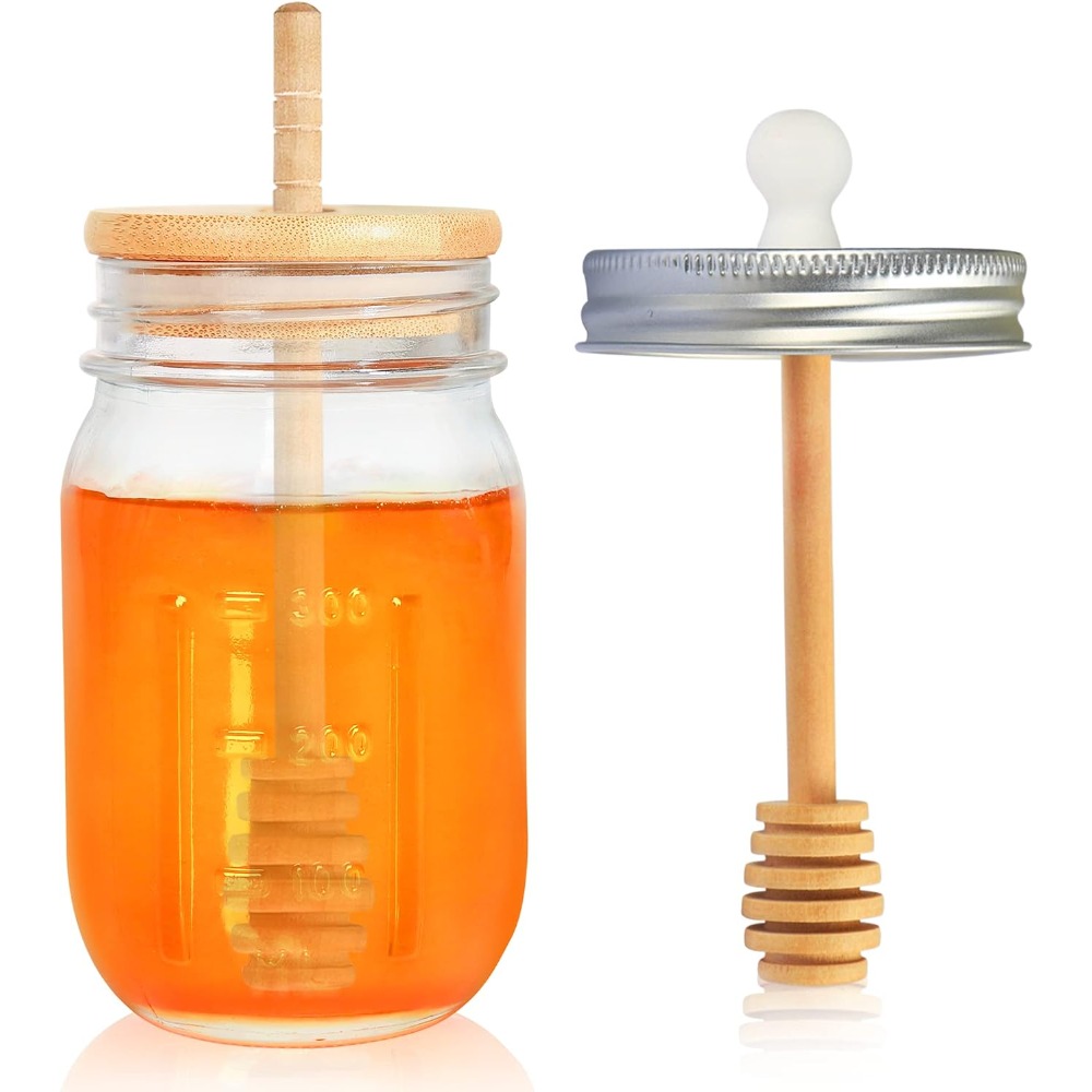 16oz Glass Honey Jar with Hone - đánh giá và giá Kitchen Baking Ideas