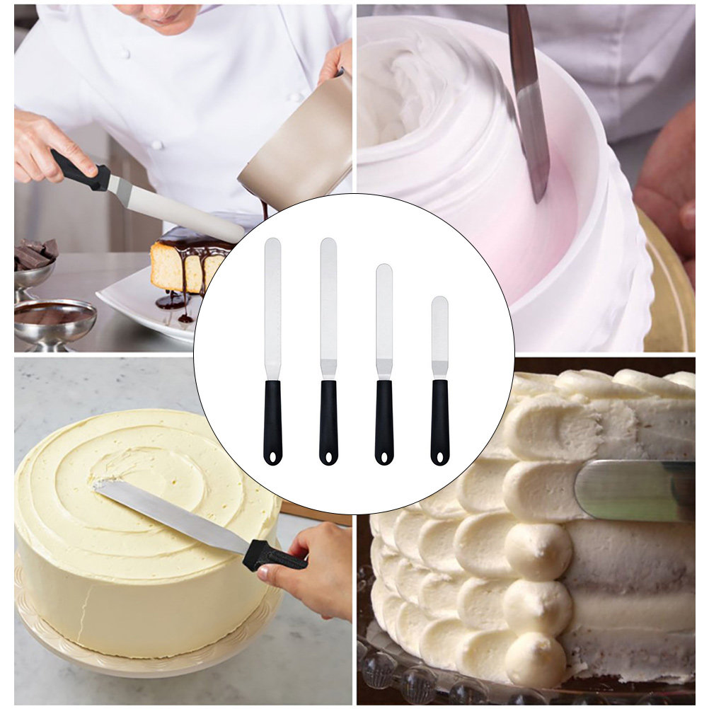 4Pcs Icing Spatula Set Plastic - đánh giá và giá Kitchen Baking Decor