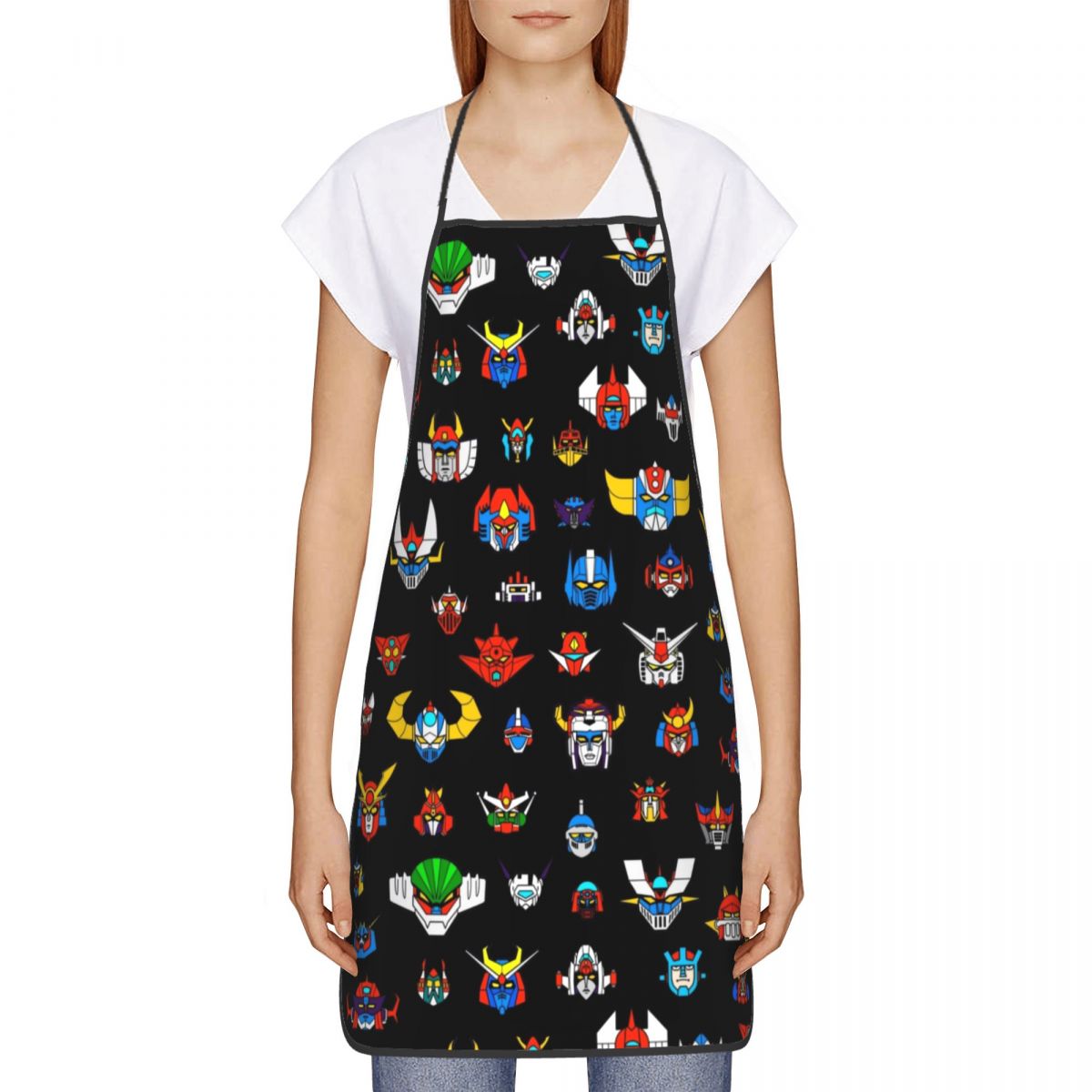 Ufo Robot Logo Funny Apron Men - đánh giá và giá Kitchen Robot Baking