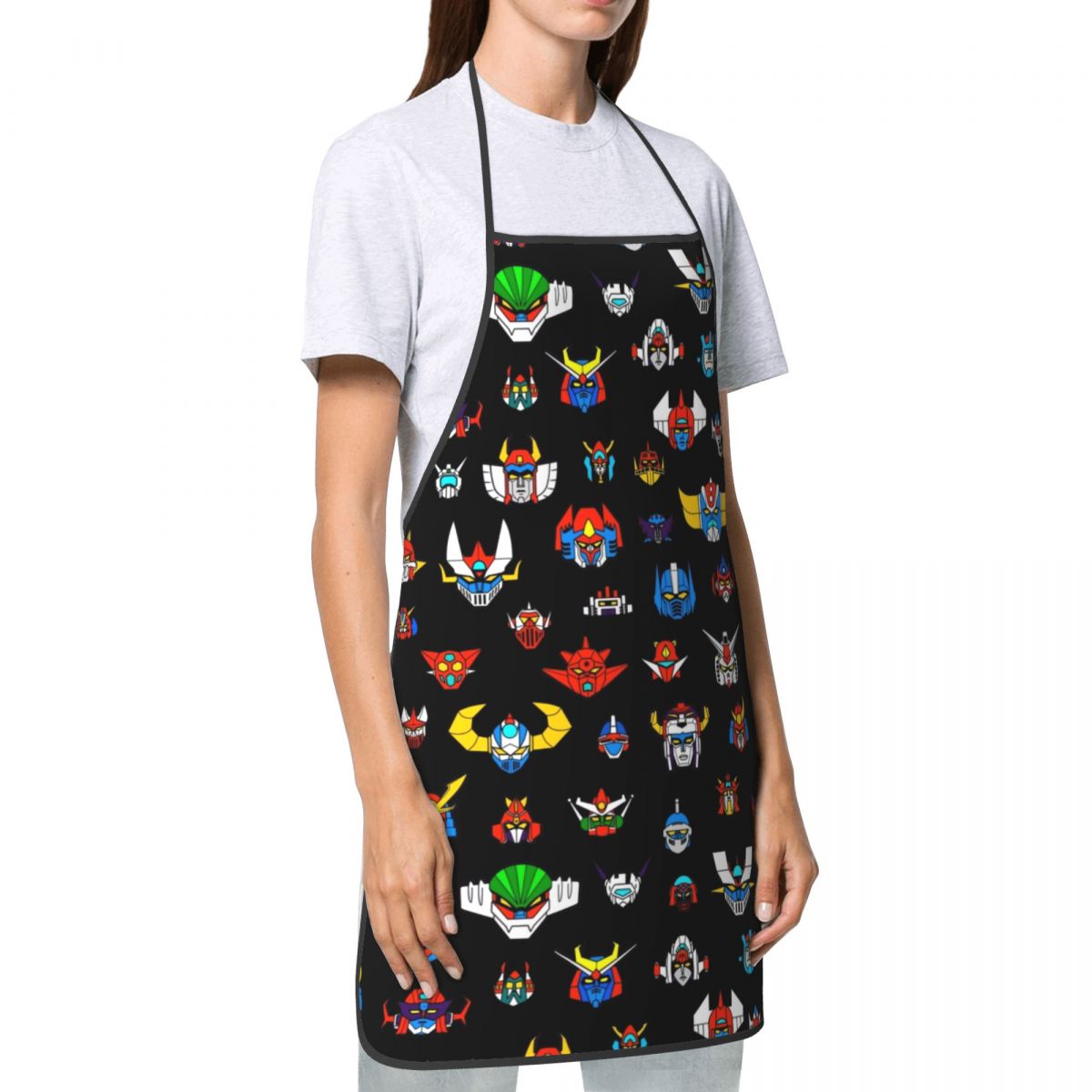 Ufo Robot Logo Funny Apron Men - đánh giá và giá Kitchen Robot Baking