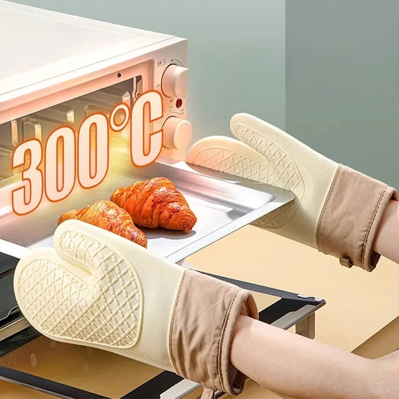 1PC Heat-Resistant Silicone Ov - đánh giá và giá Kitchen Baking Gloves