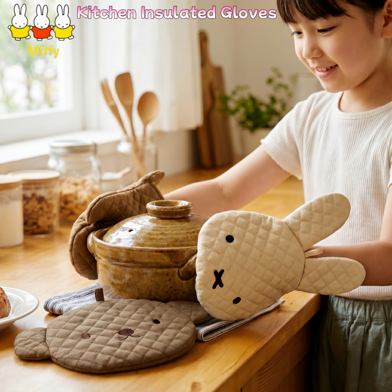 Kawaii Miffy Insulated Kitchen - đánh giá và giá Kitchen Baking Gloves