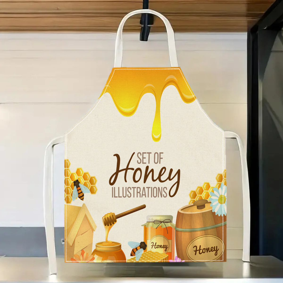 1pc Honey Bee Apron Sweet Kitc - đánh giá và giá Kitchen Baking Ideas