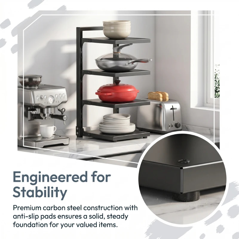 Adjustable Heavy Duty Stainles - đánh giá và giá Kitchen Baking Pan Organizer