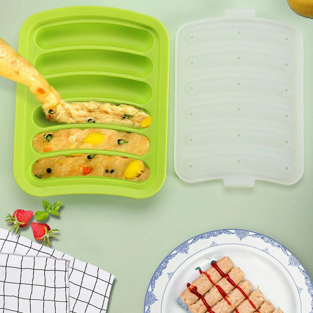 6-Cavity Silicone Sausage Make - đánh giá và giá Baking Kitchen Kids