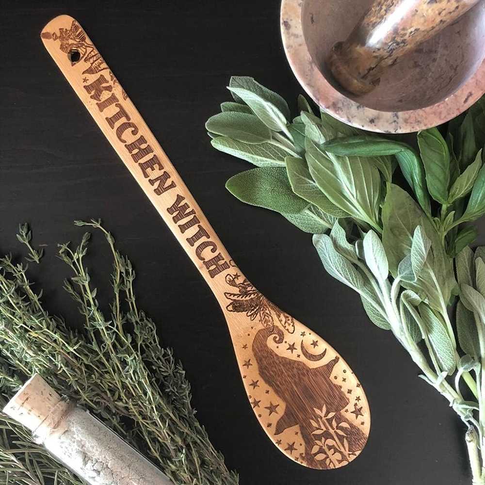 Witchy Decor Yule Bamboo Woode - đánh giá và giá Kitchen Witch Baking