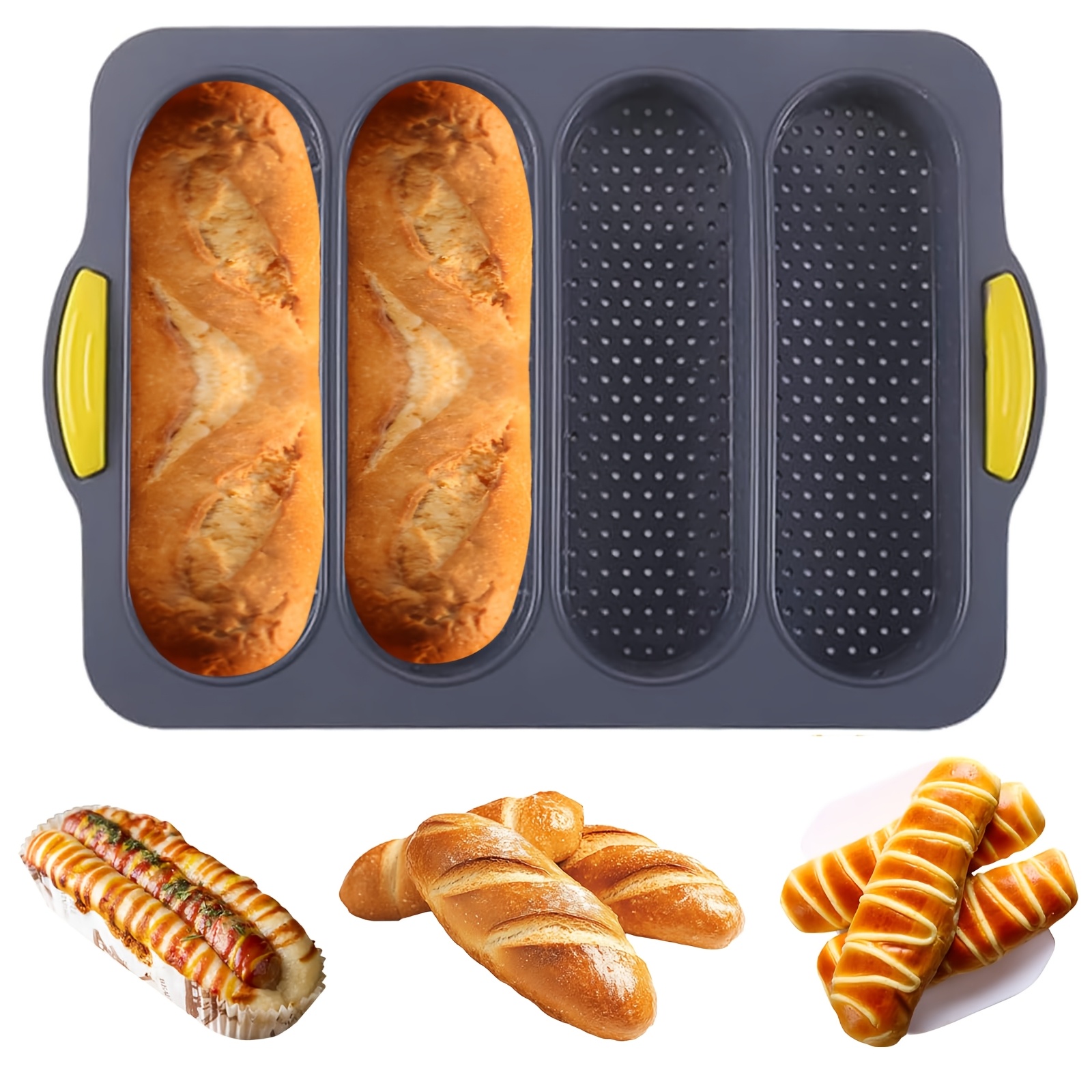 1 baguette baking pan mold, 4  - đánh giá và giá Bread Baking Kitchen Utensils