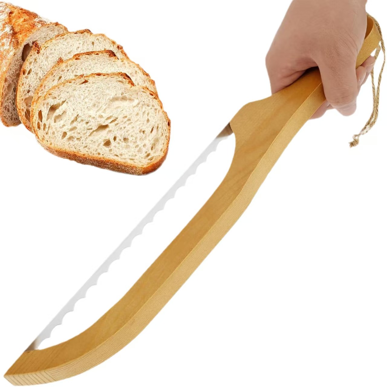 New wooden bread knife toast s - đánh giá và giá Bread Baking Kitchen Utensils