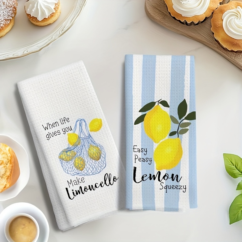 2Pcs, Lemon Mesh Kitchen Towel - đánh giá và giá Kitchen Baking Decor
