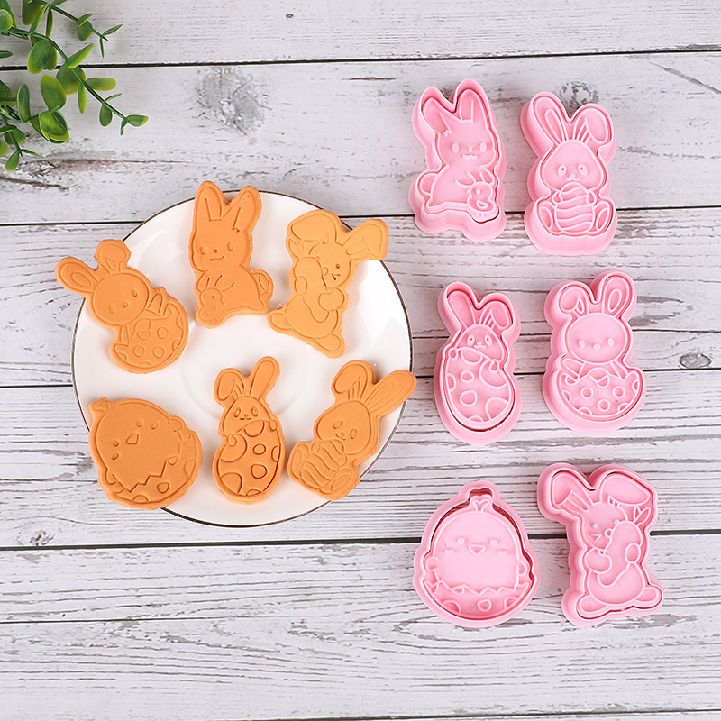 6pcs/Set Easter Bunny Cookie C - đánh giá và giá Kitchen Baking Decor