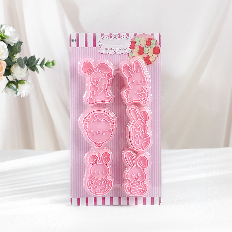6pcs/Set Easter Bunny Cookie C - đánh giá và giá Kitchen Baking Decor