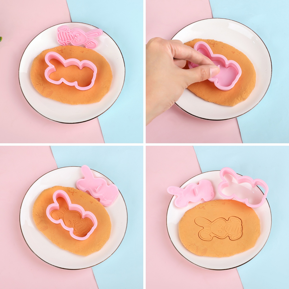 6pcs/Set Easter Bunny Cookie C - đánh giá và giá Kitchen Baking Decor