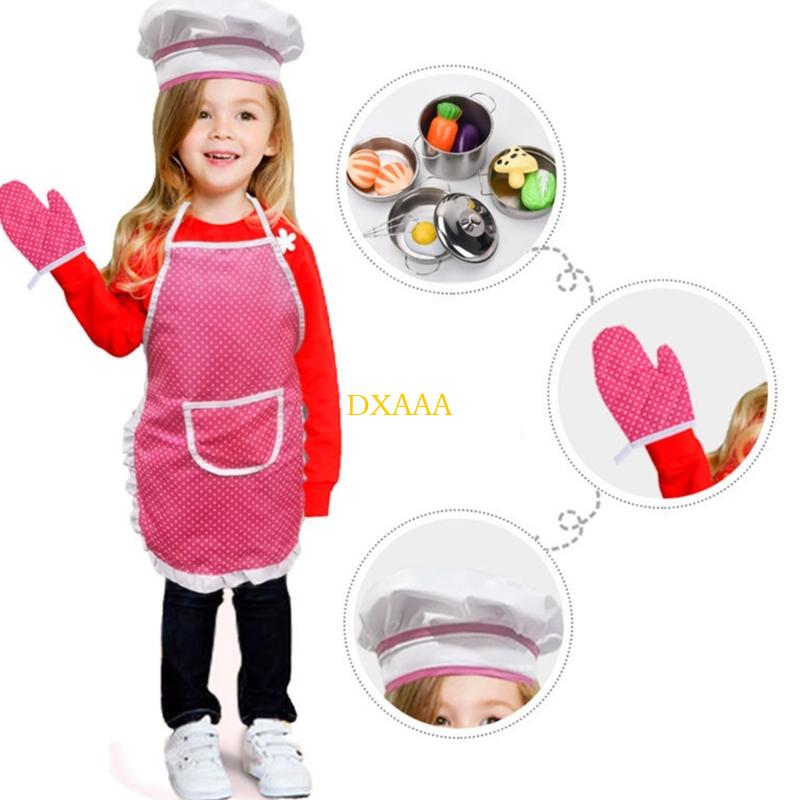 DXAA Child Cooking Apron Chef' - đánh giá và giá Baking Kitchen Kids