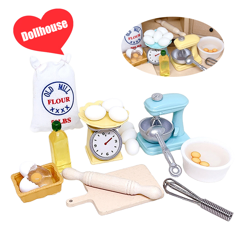 1Set 1:12 Dollhouse Miniature  - đánh giá và giá Kitchen And Baking Tools