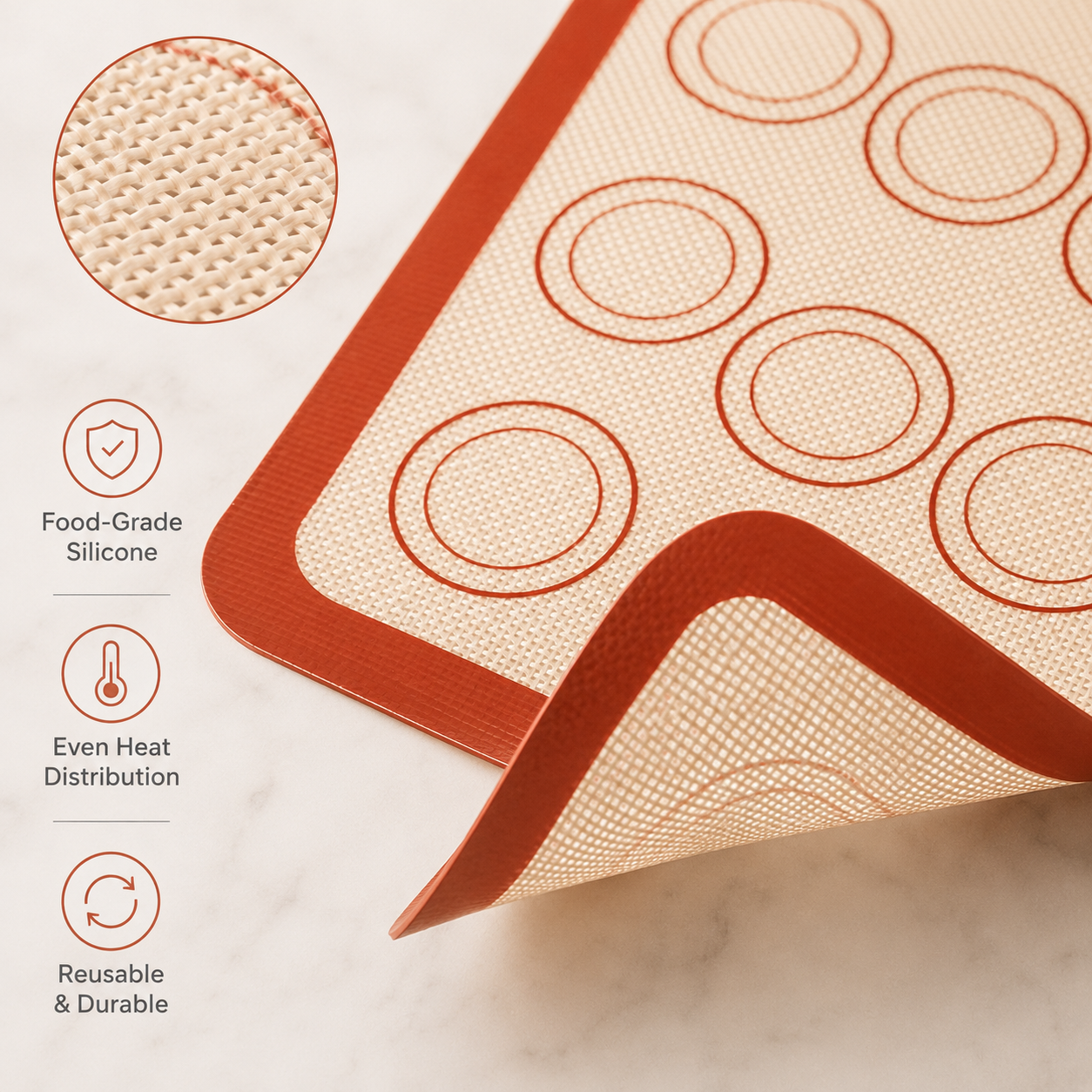 42x30cm Silicone Baking Mat No - đánh giá và giá Kitchen Baking Mat