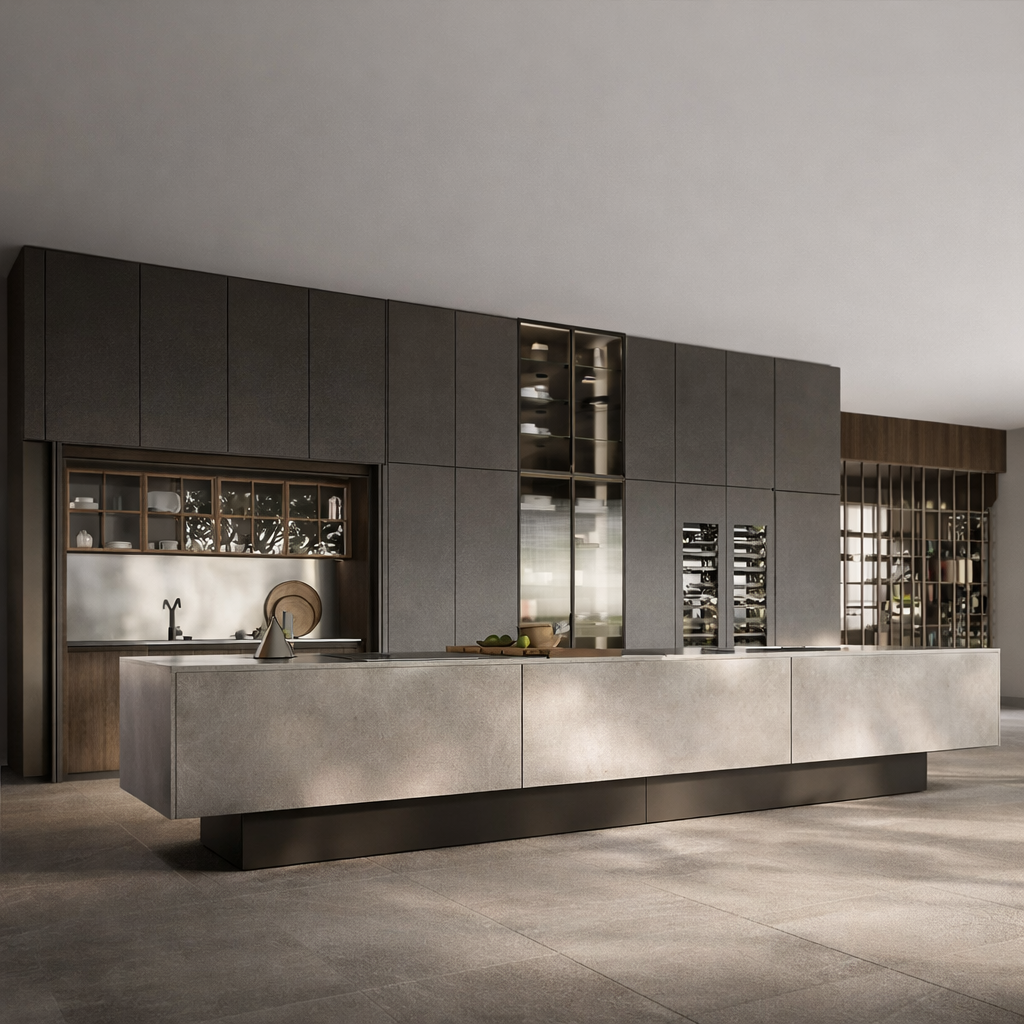 Custom Modern 304 Stainless St - đánh giá và giá Kitchen Baking Island