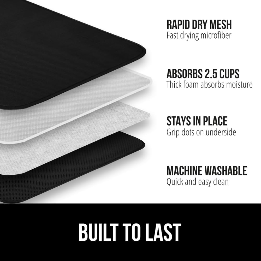 Super Absorbent Microfiber Dry - đánh giá và giá Kitchen Baking Mat
