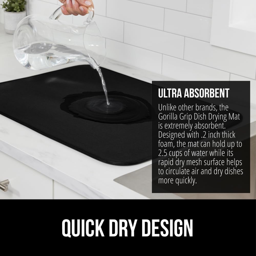 Super Absorbent Microfiber Dry - đánh giá và giá Kitchen Baking Mat