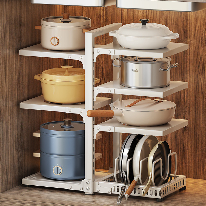 Space Saving Kitchen Pot Rack  - đánh giá và giá Kitchen Baking Pan Organizer