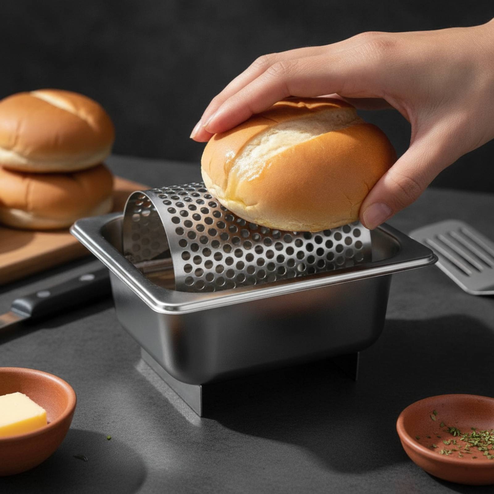 Butter Roller with Tray Stainl - đánh giá và giá Kitchen Utensils