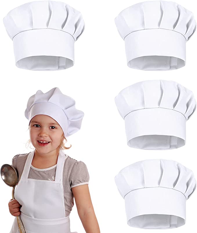 4PCS White Party Cap Hat Costu - đánh giá và giá Baking Kitchen Kids