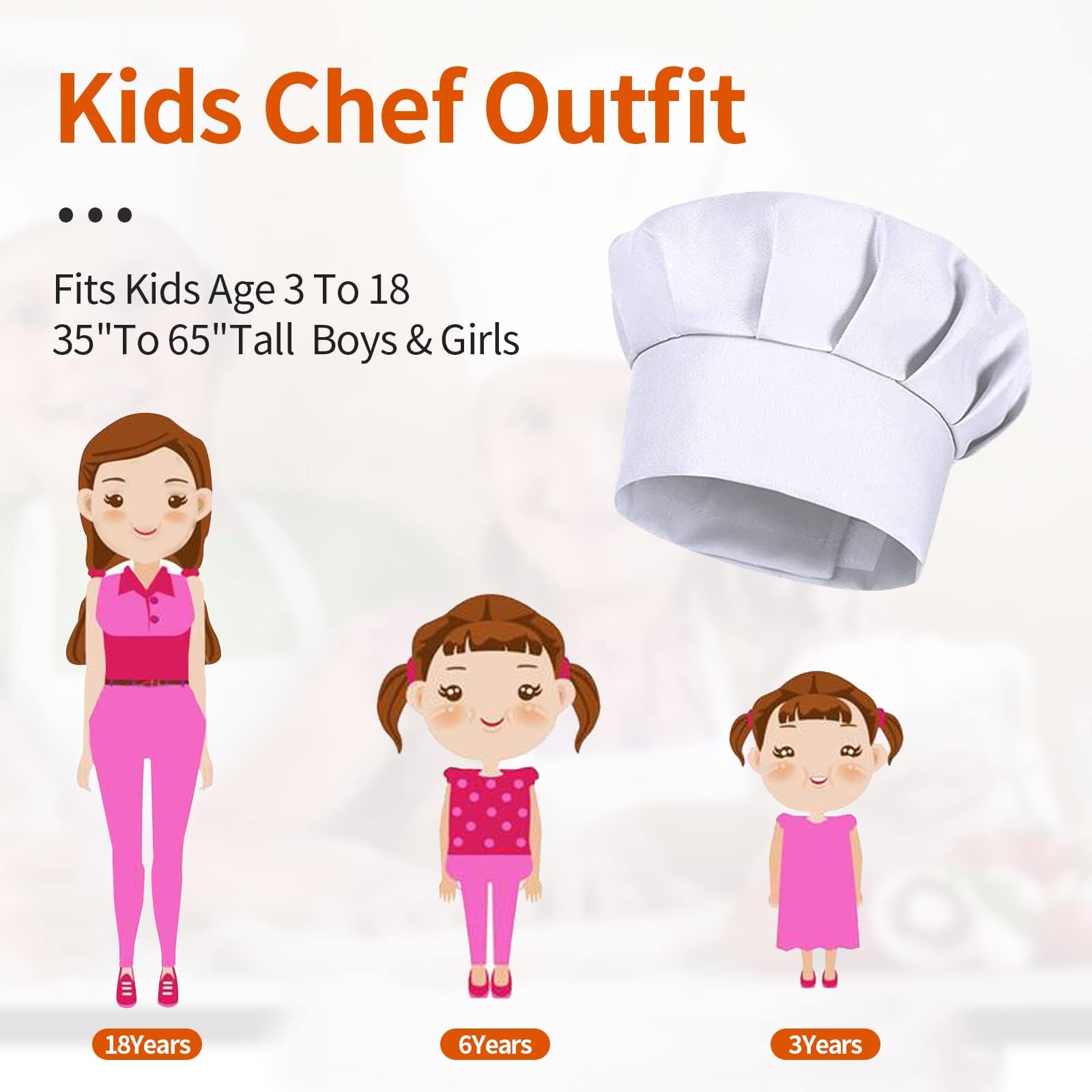 4PCS White Party Cap Hat Costu - đánh giá và giá Baking Kitchen Kids